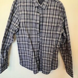 Calvin Klein Jeans Black and White Plaid Shirt